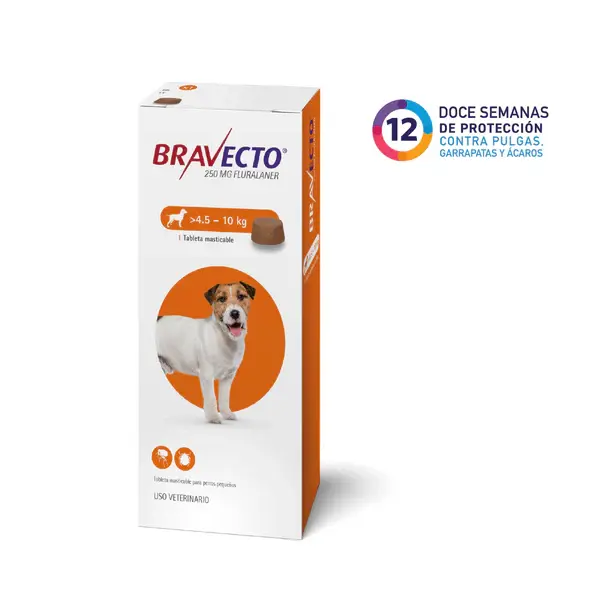BRAVECTO 12 SEMANAS DE 4,5 A 10KG