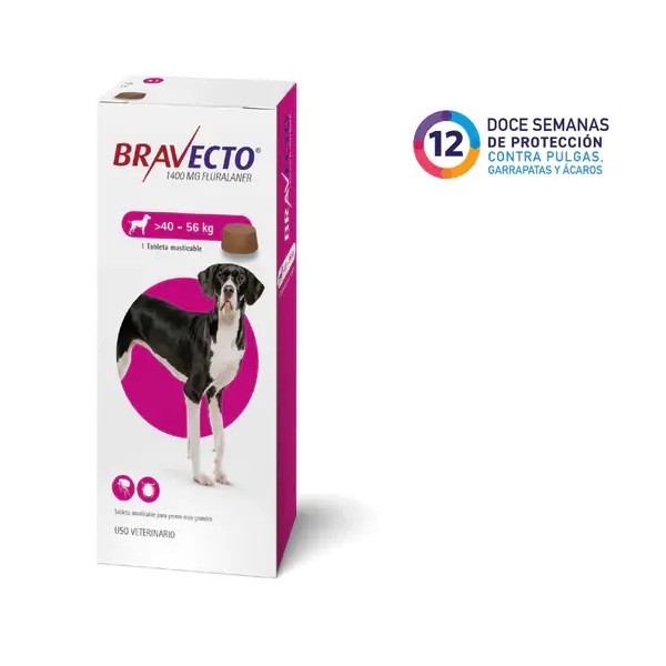 BRAVECTO 12 SEMANAS DE 40 A 56KG