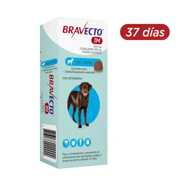 BRAVECTO 37 DIAS DE 20 A 40KG