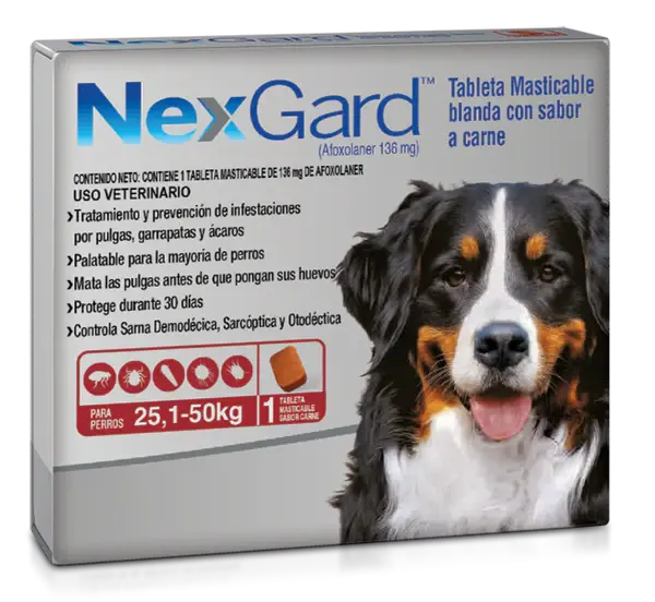 NEXGARD DE 25 A 50KG