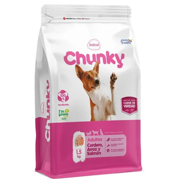 CHUNKY CORDERO Y SALMON ADULTOS 12KG