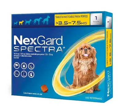 NEXGARD SPECTRA 3,5KG A 7,5KG