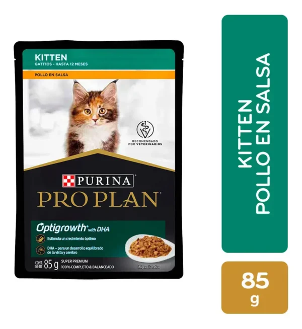PRO PLAN KITTEN POLLO POUCH X 85GR